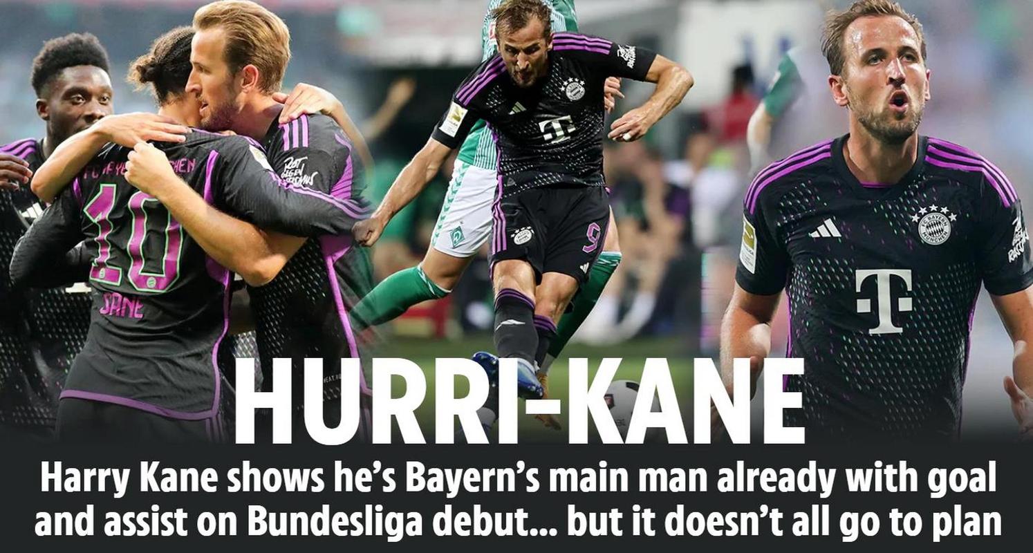 拜仁vs不莱梅图片报评分：凯恩、若纳坦-塔、迪亚斯1分最高